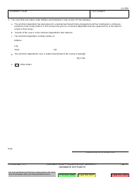 Form JV-552 &quot;Juvenile Court Transfer-Out Orders-nonminor Dependent&quot; - California, Page 2