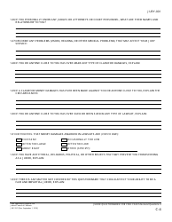 Form JURY-001 Juror Questionnaire for Civil Cases - California, Page 6