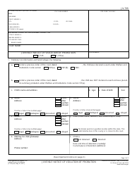 Form JV-735 Juvenile Notice of Violation of Probation - California