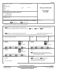 Document preview: Formulario JV-735 S Aviso De Contravencion De Condena Condicional De Un Menor - California (Spanish)