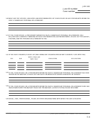 Form JURY-002 Juror Questionnaire for Criminal Cases - California, Page 6