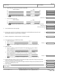 Form MC-011 Memorandum of Costs (Worksheet) - California, Page 3