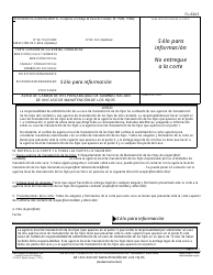Formulario FL-634 S Aviso De Cambio De Responsabilidad De Administracion De Un Caso De Manutencion De Los Hijos - California (Spanish)