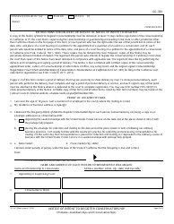 Form GC-361 Notice of Intent to Register Conservatorship - California, Page 2