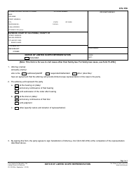 Form CIV-150 &quot;Notice of Limited Scope Representation&quot; - California