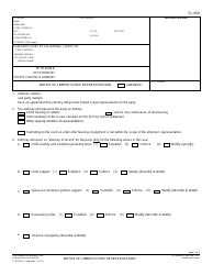Form FL-950 Notice of Limited Scope Representation - California