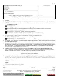 Document preview: Form FL-592 Notice of Registration of an International Hague Convention Support Order - California