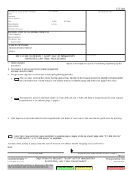 Document preview: Form EJT-004 Objection to Request to Opt out of Mandatory Expedited Jury Trial Procedures - California