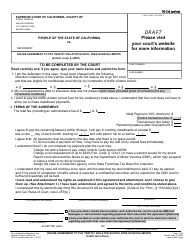 Document preview: Form TR-310 (ONLINE) Online Agreement to Pay Traffic Violator School Fees in Installments - California