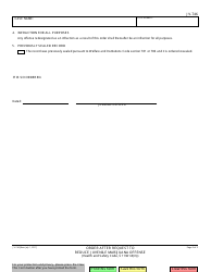Form JV-746 Order After Request to Reduce Juvenile Marijuana Offense - California, Page 2
