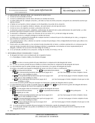 Formulario FL-323 S &quot;Orden De Nombramiento Del Abogado De Un Menor&quot; - California (Spanish), Page 2