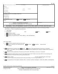 Form GC-240 Order Appointing Guardian or Extending Guardianship of the Person - California