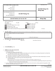 Document preview: Form FL-323 V Order Appointing Counsel for a Child - California (Vietnamese)