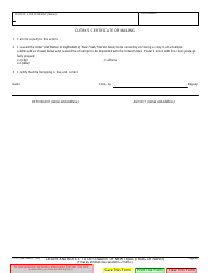 Form TR-225 Order and Notice to Defendant of New Trial (Trial De Novo) - California, Page 2