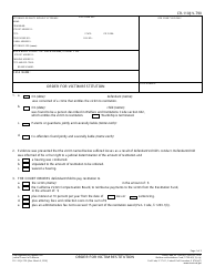 Form CR-110 (JV-790) &quot;Order for Victim Restitution&quot; - California