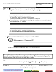 Form APP-016-GC Order on Court Fee Waiver (Ward or Conservatee) - California, Page 2