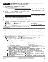 Document preview: Formulario FW-008 S Orden Sobre La Exencion De Cuotas De La Corte Despues De La Audiencia (Corte Superior) - California (Spanish)