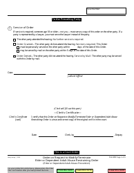 Form EA-630 Order on Request to Modify/Terminate Elder or Dependent Adult Abuse Restraining Order - California, Page 3