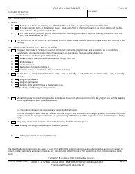 Form TH-110 &quot;Order to Show Cause and Temporary Restraining Order&quot; - California, Page 2