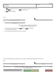 Form CIV-160 &quot;Petition for Order Striking and Releasing Lien, Etc. (Government Employee)&quot; - California, Page 2