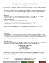 Form NC-300 Petition for Recognition of Change of Gender and for Issuance of New Birth Certificate - California, Page 2