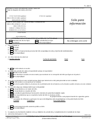 Formulario FL-200 S Peticion Para Establecer Relacion De Paternidad - California (Spanish)