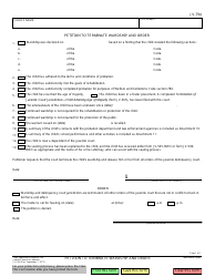 Document preview: Form JV-794 Petition to Terminate Wardship and Order - California