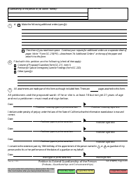 Form GC-210(PE) Petition to Extend Guardianship of the Person - California, Page 3