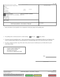 Document preview: Form VL-100 Prefiling Order - Vexatious Litigant - California