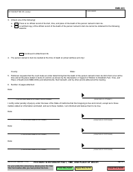 Form BMD-003 Petition to Establish Fact, Date, and Place of Death - California, Page 2