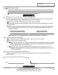 Form SV-130 &quot;Private Postsecondary School Violence Restraining Order After Hearing&quot; - California, Page 4