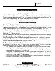 Form SV-130 &quot;Private Postsecondary School Violence Restraining Order After Hearing&quot; - California, Page 5