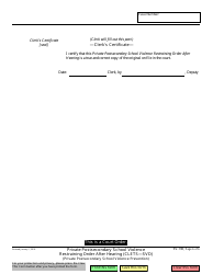 Form SV-130 Private Postsecondary School Violence Restraining Order After Hearing - California, Page 6