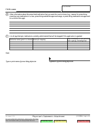 Form JV-220(A) &quot;Physician's Statement - Attachment&quot; - California, Page 6