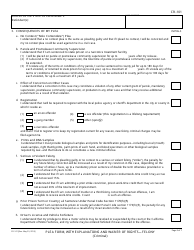 Form CR-101 Plea Form, With Explanations and Waiver of Rights - Felony - California, Page 3