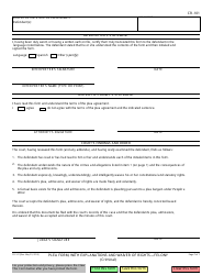 Form CR-101 Plea Form, With Explanations and Waiver of Rights - Felony - California, Page 7