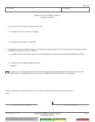 Form EFS-020 Proposed Order (Cover Sheet) - California, Page 2