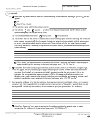 Form CR-135 Proposed Statement on Appeal (Misdemeanor) - California, Page 6