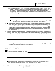 Form APP-104 Proposed Statement on Appeal (Limited Civil Case) - California, Page 6