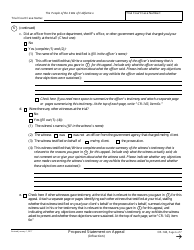 Form CR-143 Proposed Statement on Appeal (Infraction) - California, Page 6