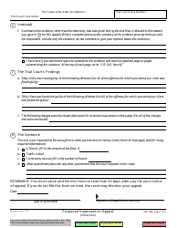 Form CR-143 Proposed Statement on Appeal (Infraction) - California, Page 7