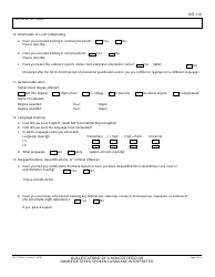 Form INT-110 Qualifications of a Noncertified or Nonregistered Spoken Language Interpreter - California, Page 4