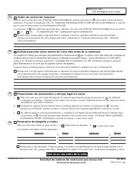 Formulario CH-100 S Solicitud De Ordenes De Restriccion Por Acoso Civil - California (Spanish), Page 5