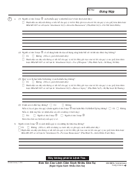 Form CH-100 V &quot;Request for Civil Harassment Restraining Orders&quot; - California (Vietnamese), Page 3