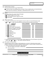 Form CH-100 Request for Civil Harassment Restraining Orders - California, Page 2