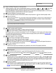 Form DV-100 Request for Domestic Violence Restraining Order - California, Page 3