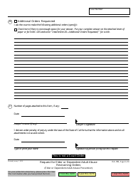 Form EA-100 Request for Elder or Dependent Adult Abuse Restraining Orders - California, Page 8