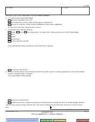 Form JV-356 Request for Special Immigrant Juvenile Findings - California, Page 2