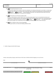 Form FL-315 Request or Response to Request for Separate Trial - California, Page 3