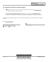Formulario DV-115 S Solicitud De Aplazar Audiencia - California (Spanish), Page 2